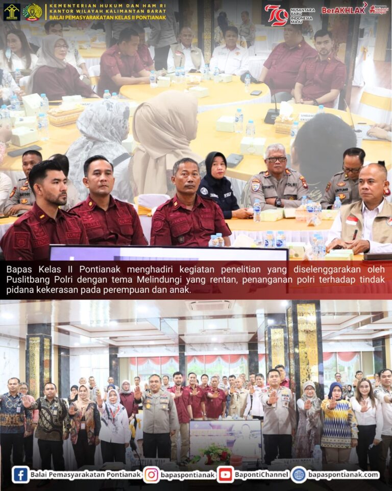 Laporan Kegiatan Bapas Kelas II Pontianak: Pembukaan Turnamen dan Supervisi Kerja Sama