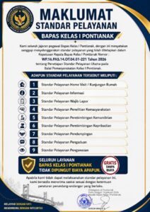 Maklumat Standar Pelayanan Bapas Kelas I Pontianak